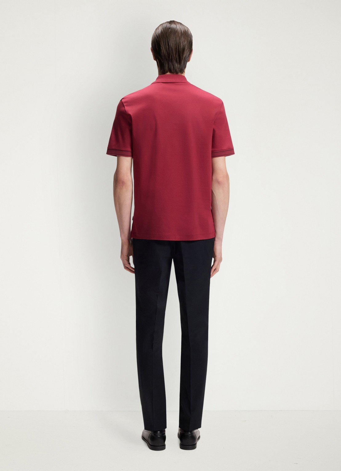 BOSS Polo met korte mouw - achterkant 5 medium red-611 / rood