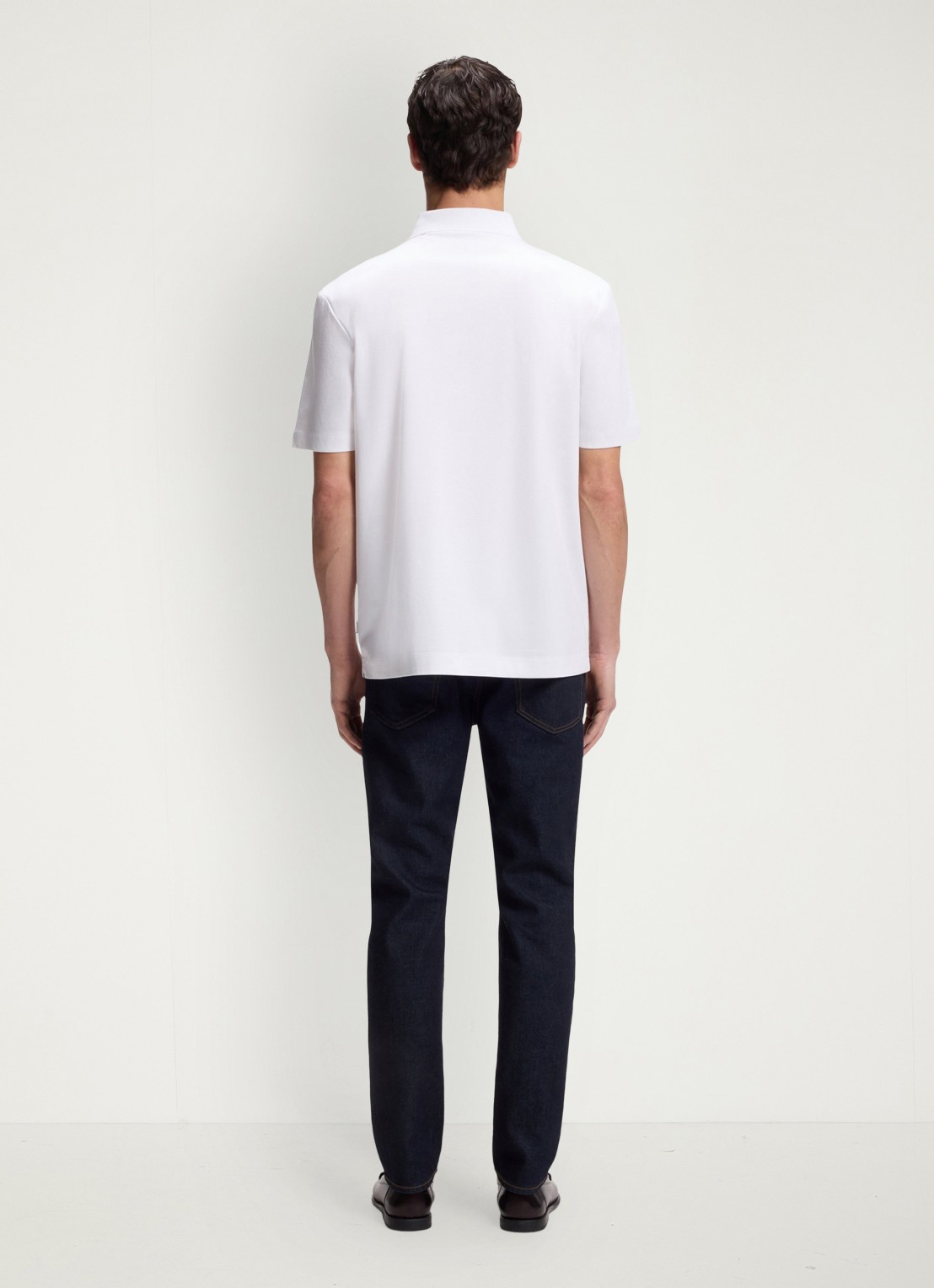 BOSS Polo met logo - achterkant 5 wit