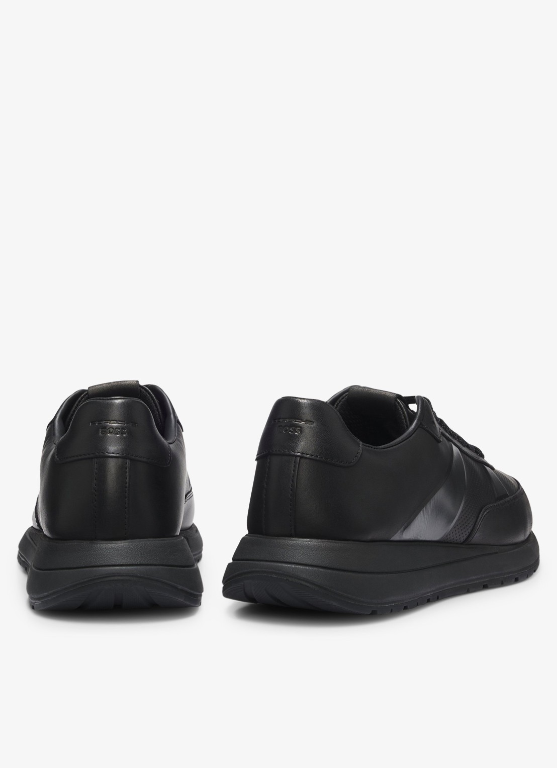 BOSS Porsche x BOSS sneaker met logo - achterkant black-005 / zwart