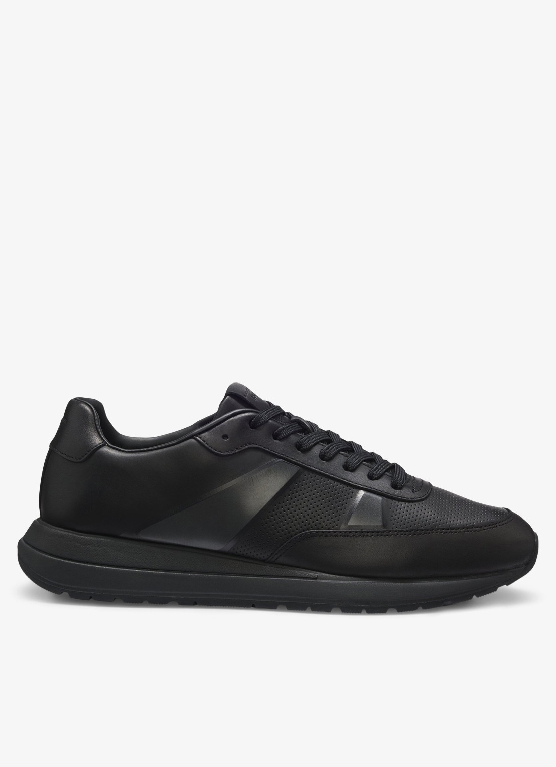 BOSS Porsche x BOSS sneaker met logo - voorkant 4 black-005 / zwart