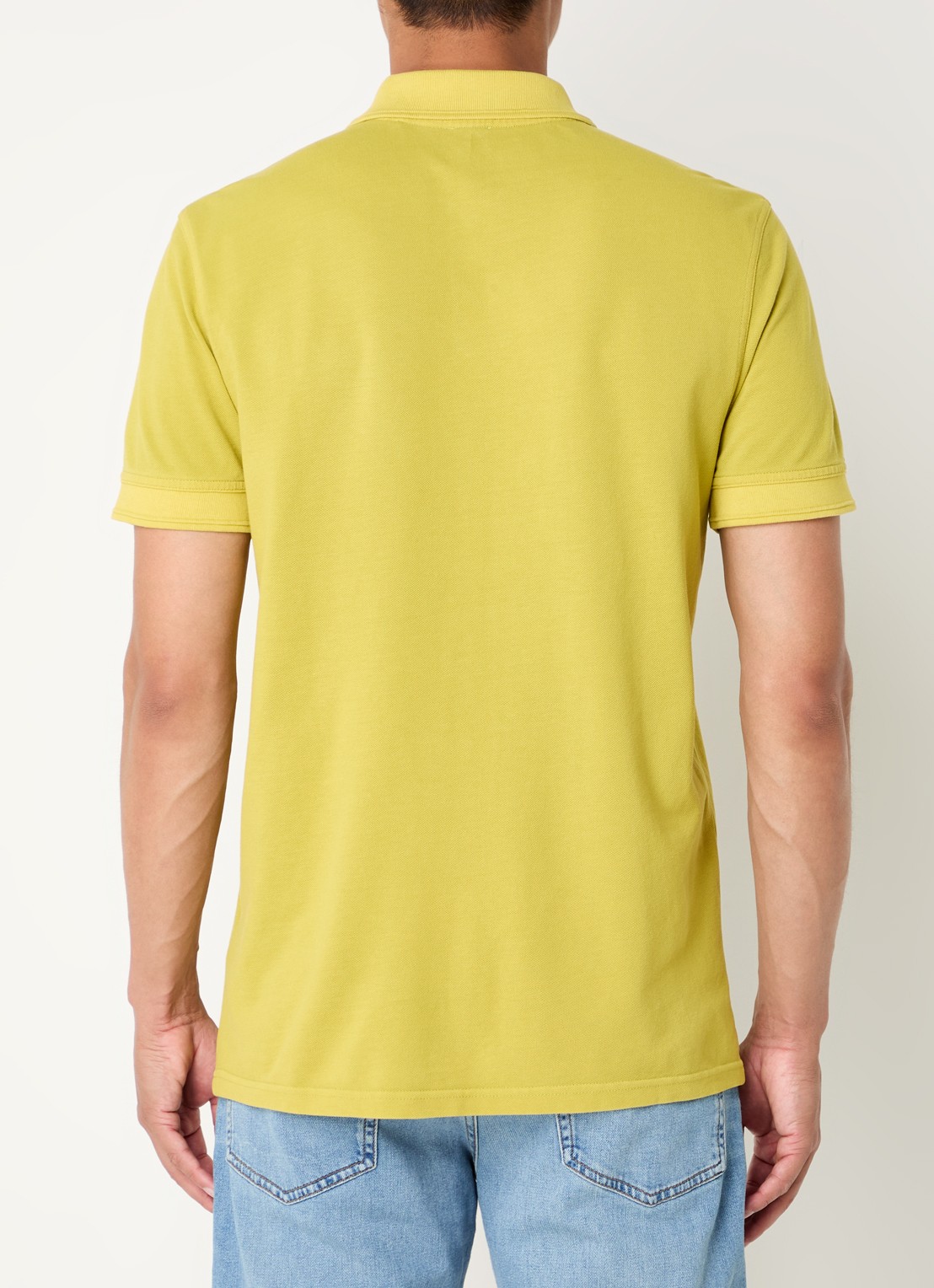 BOSS Prime regular fit polo van piqué katoen met logo - achterkant 4 open green-398 / groen
