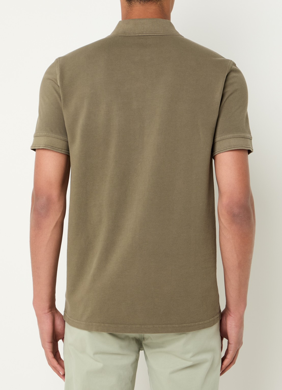 BOSS Prime regular fit polo van piqué katoen met logo - achterkant open green-342 / groen