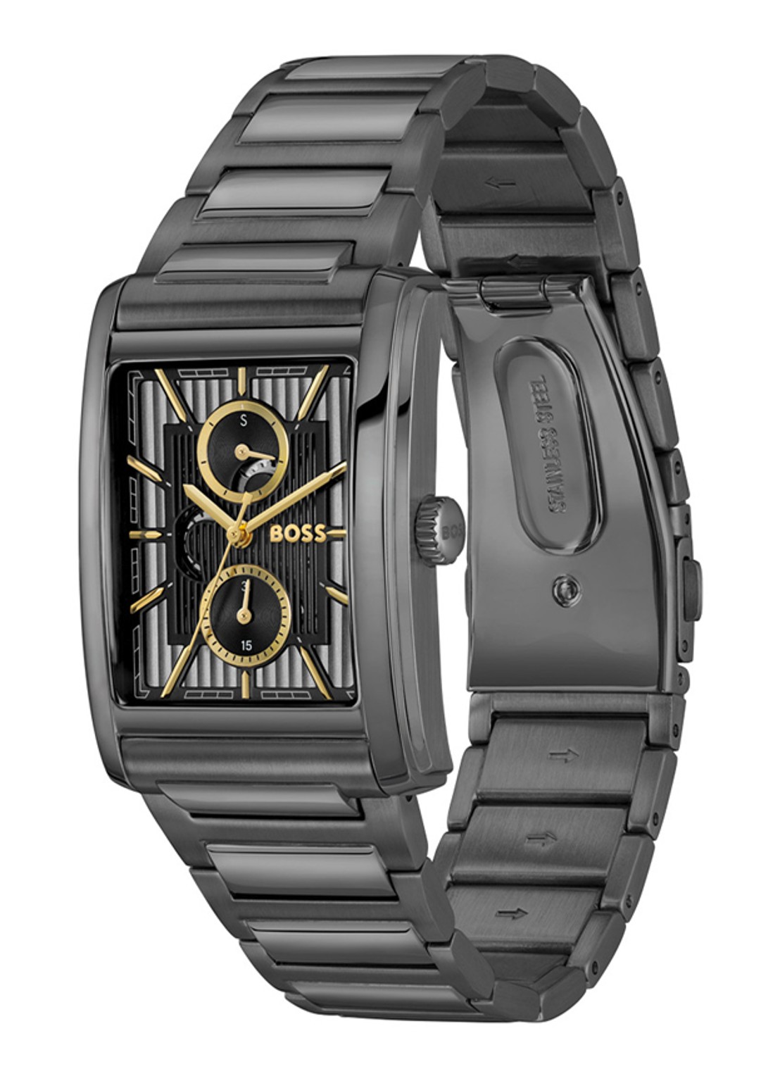 BOSS Principle Dress horloge HB1514319  - detail 3 zwart