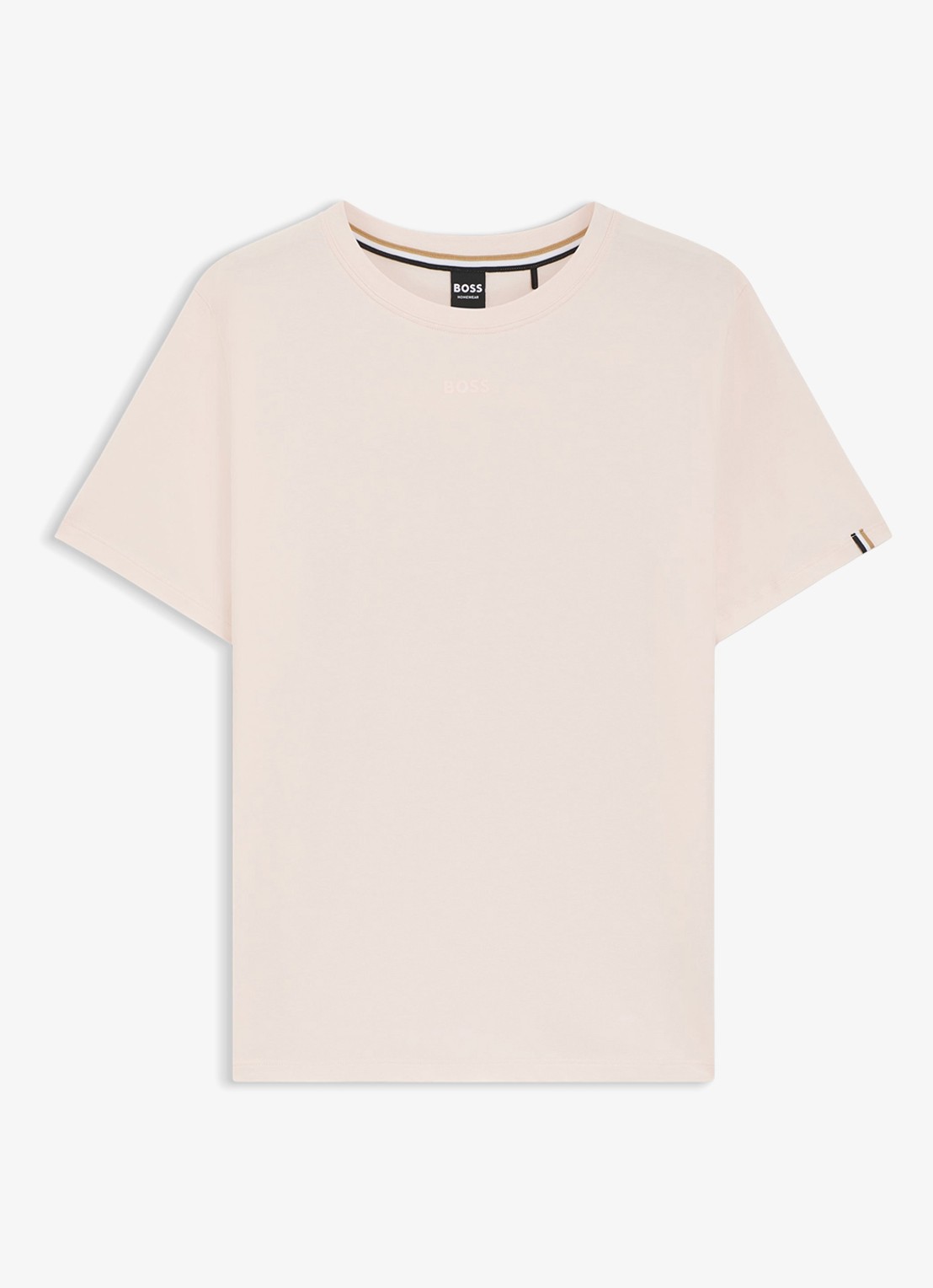 BOSS Pyjamashirt van stretchkatoen met logoprint - voorkant light/pastel pink-680 / roze