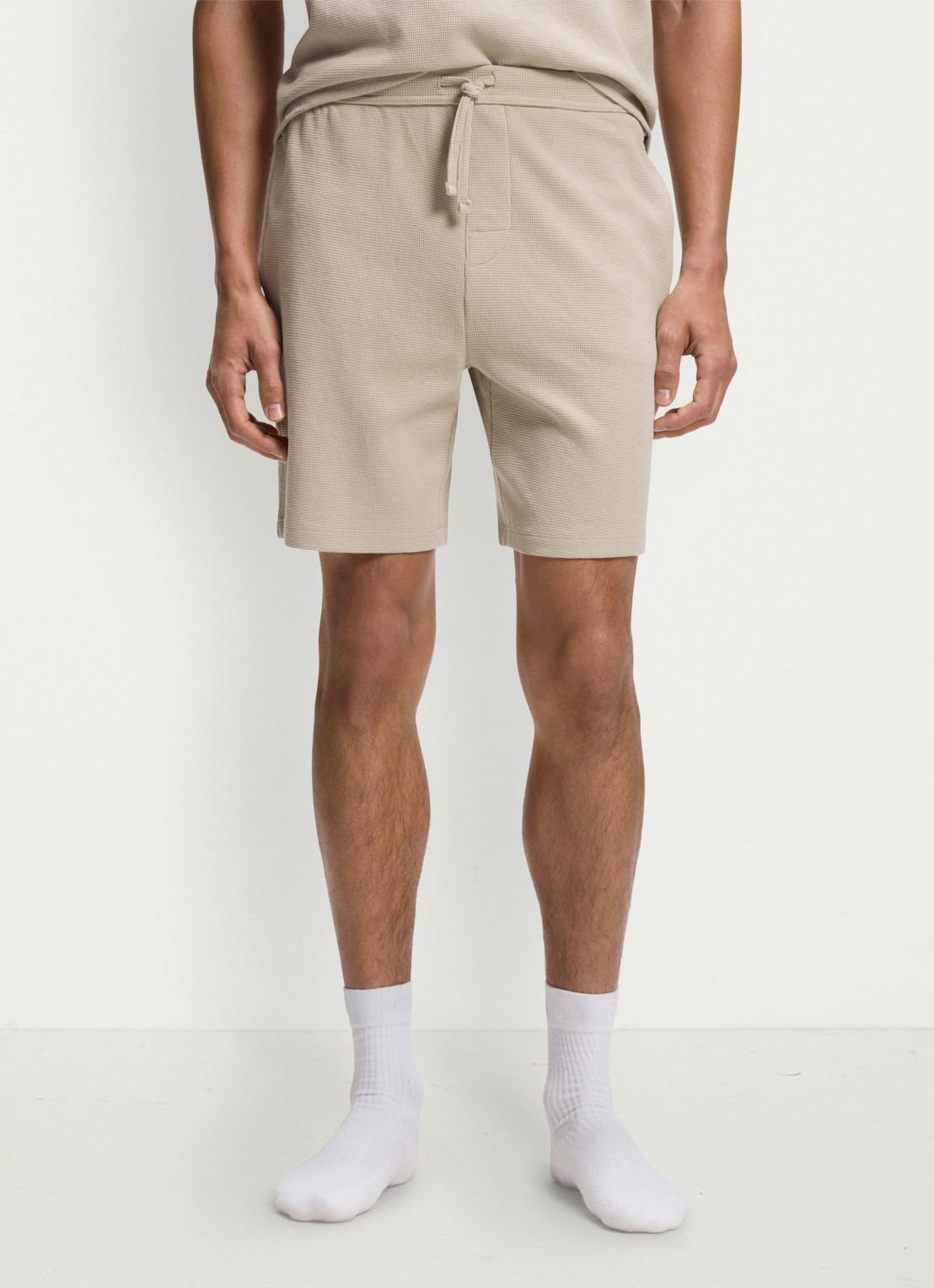 BOSS Pyjamashort van een katoenmix met logostiksel - detail 4 light beige-275 / beige