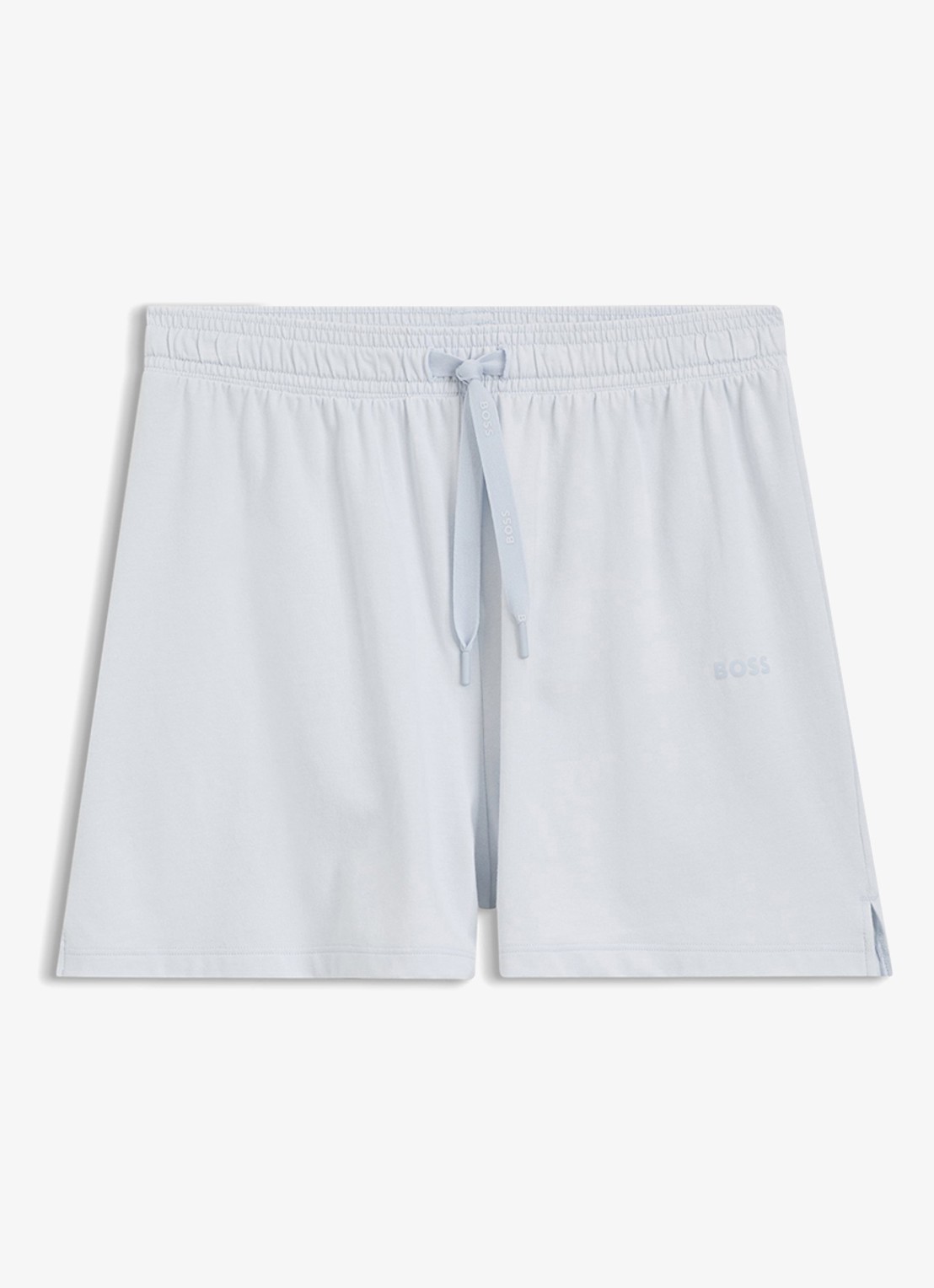 BOSS Pyjamashort van stretchkatoen met logokoorden - voorkant light/pastel purple-531 / paars