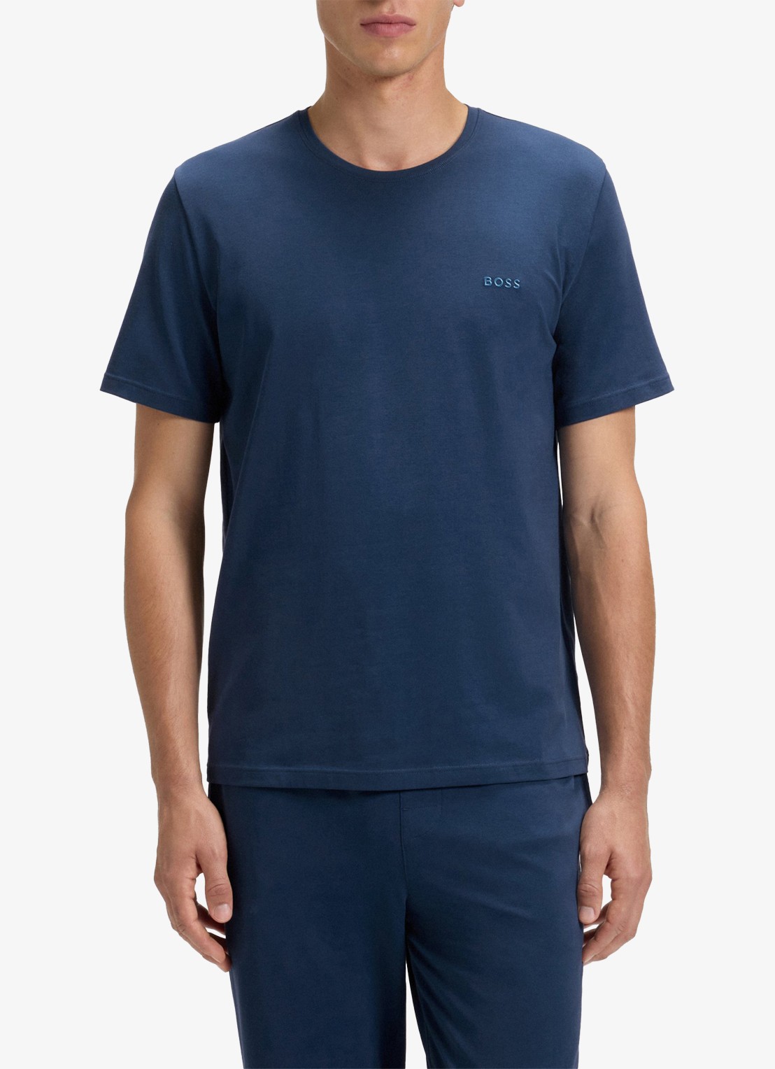 BOSS Pyjamatop met logo - detail 3 petrol