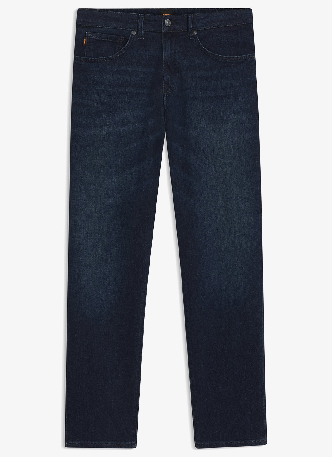 BOSS Re.Maine regular fit jeans met donkere wassing - voorkant 6 donkerblauw