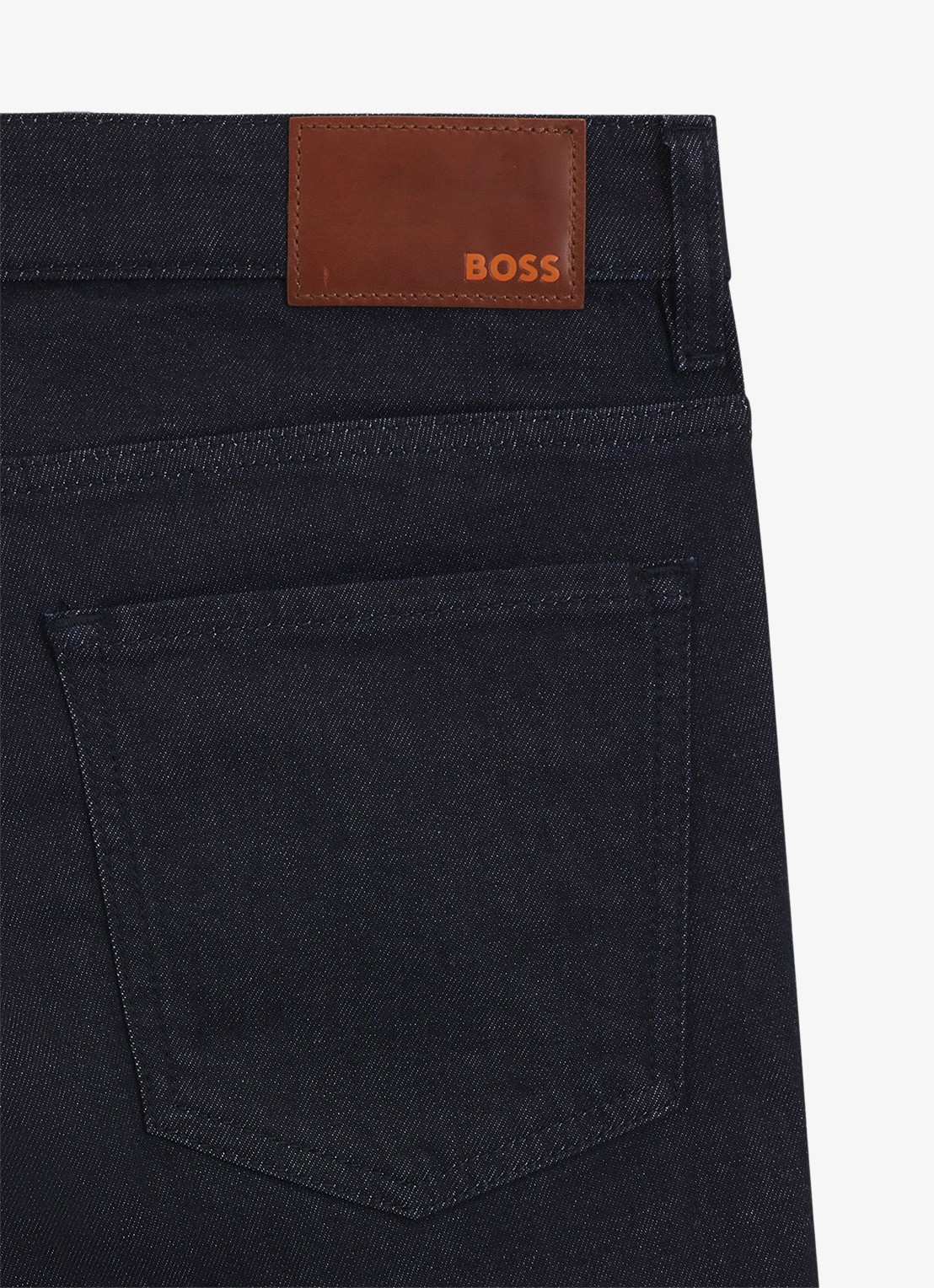 BOSS Re.maine straight leg jeans met donkere wassing - detail 3 indigo