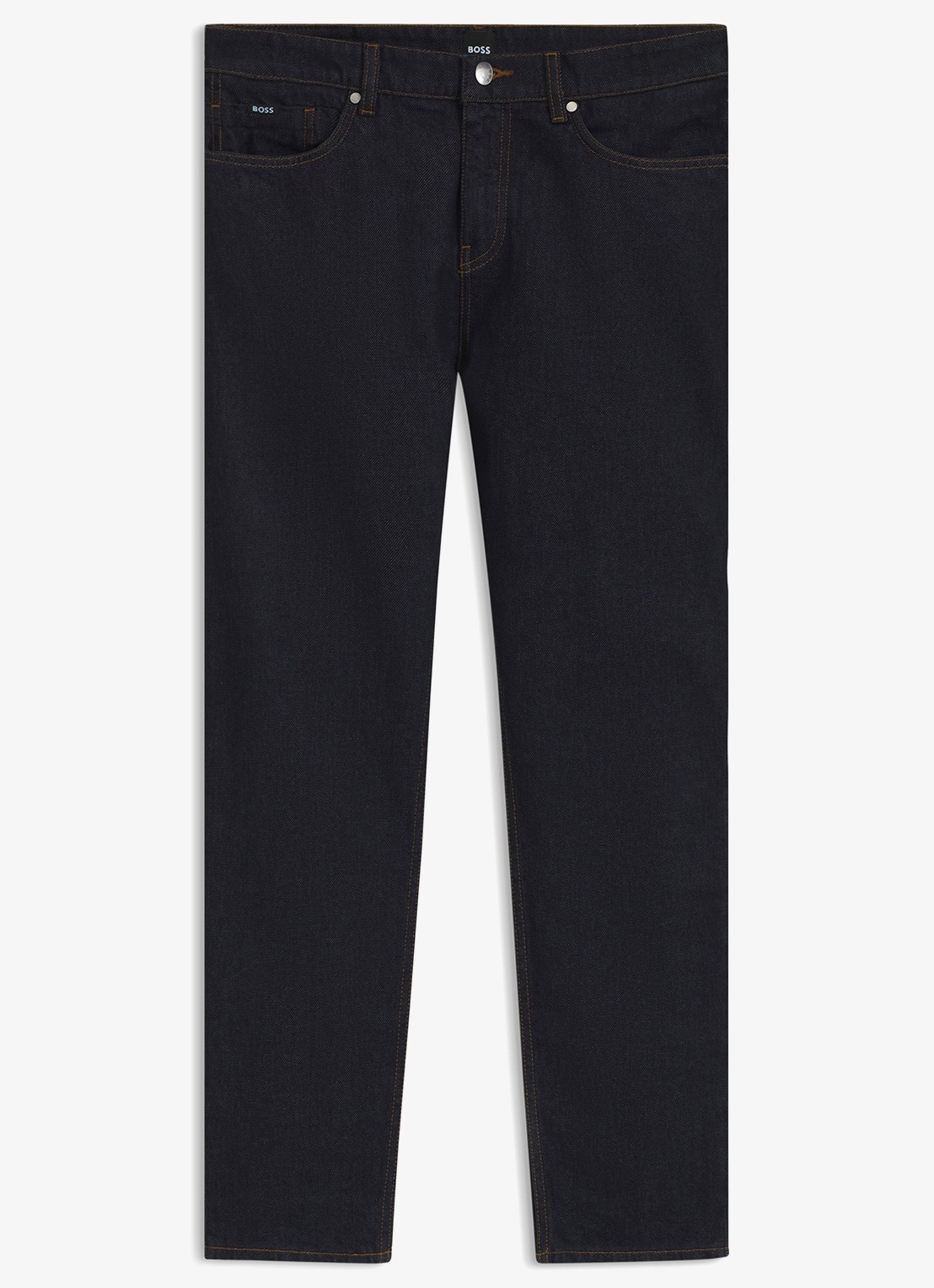 BOSS Re.Maine straight leg jeans met donkere wassing - voorkant indigo
