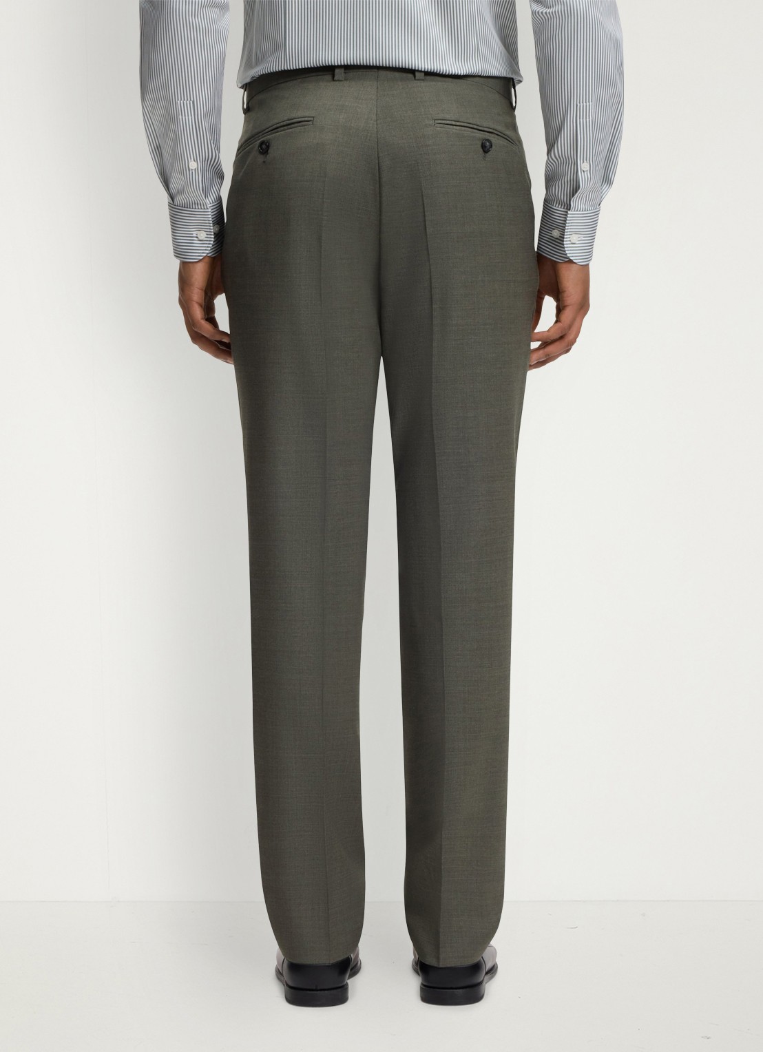 BOSS Regular fit 2-delig pak van gemêleerde stretchwol - detail 7 open green-347 / groen