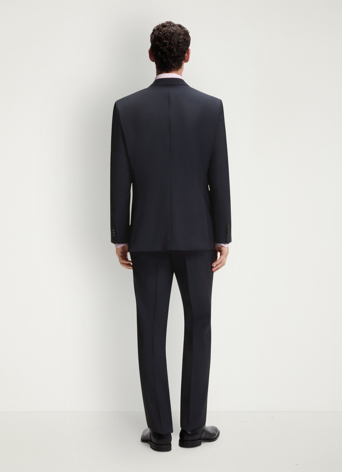 BOSS Regular fit 2-delig pak van scheerwol - achterkant 6 donkerblauw