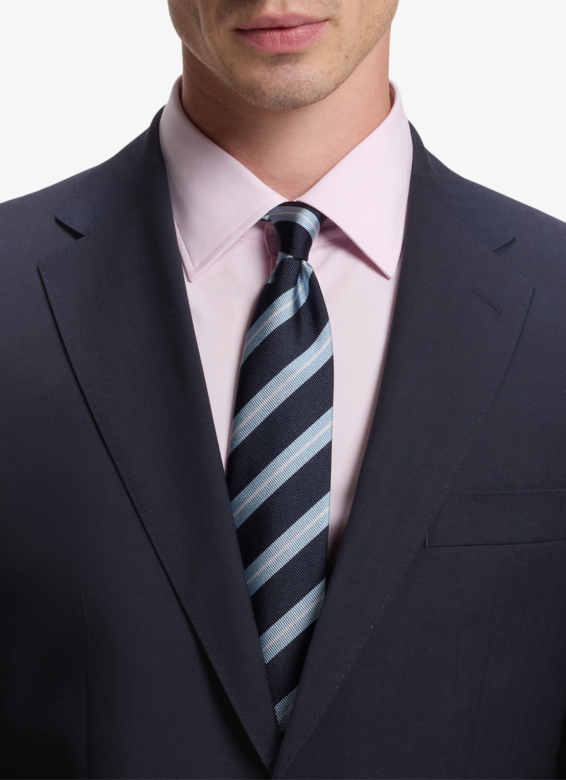 BOSS Regular fit 2-delig pak van scheerwol - detail 2 donkerblauw