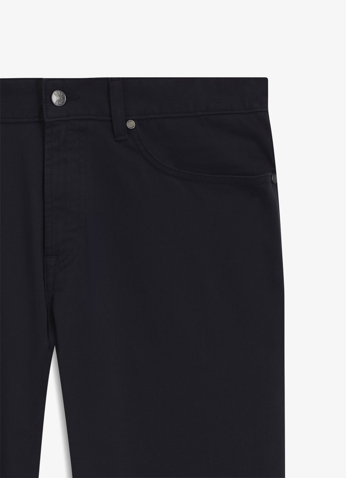 BOSS Regular fit broek met steekzakken - detail 4 donkerblauw