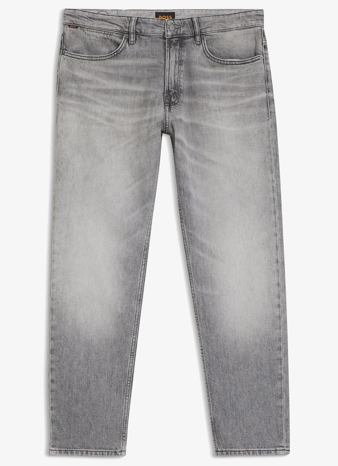 BOSS Regular fit jeans met steekzakken - voorkant 4 light/pastel grey-055 / grijs