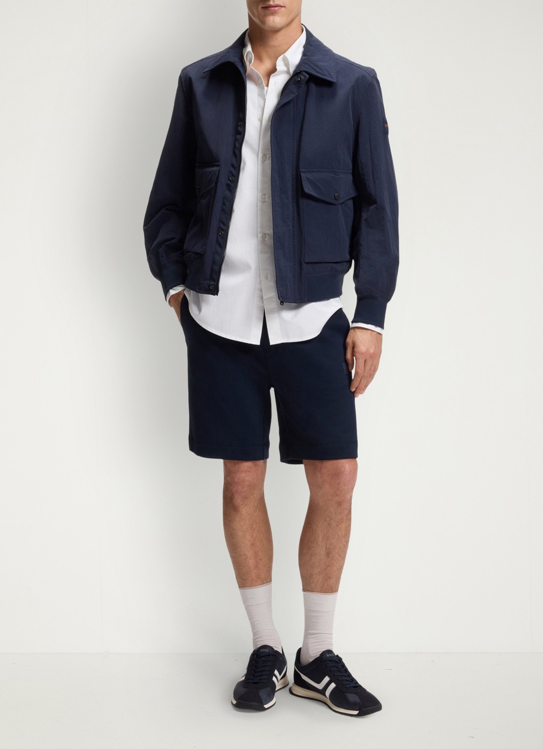 BOSS Regular fit overhemd met logo - voorkant 2 wit