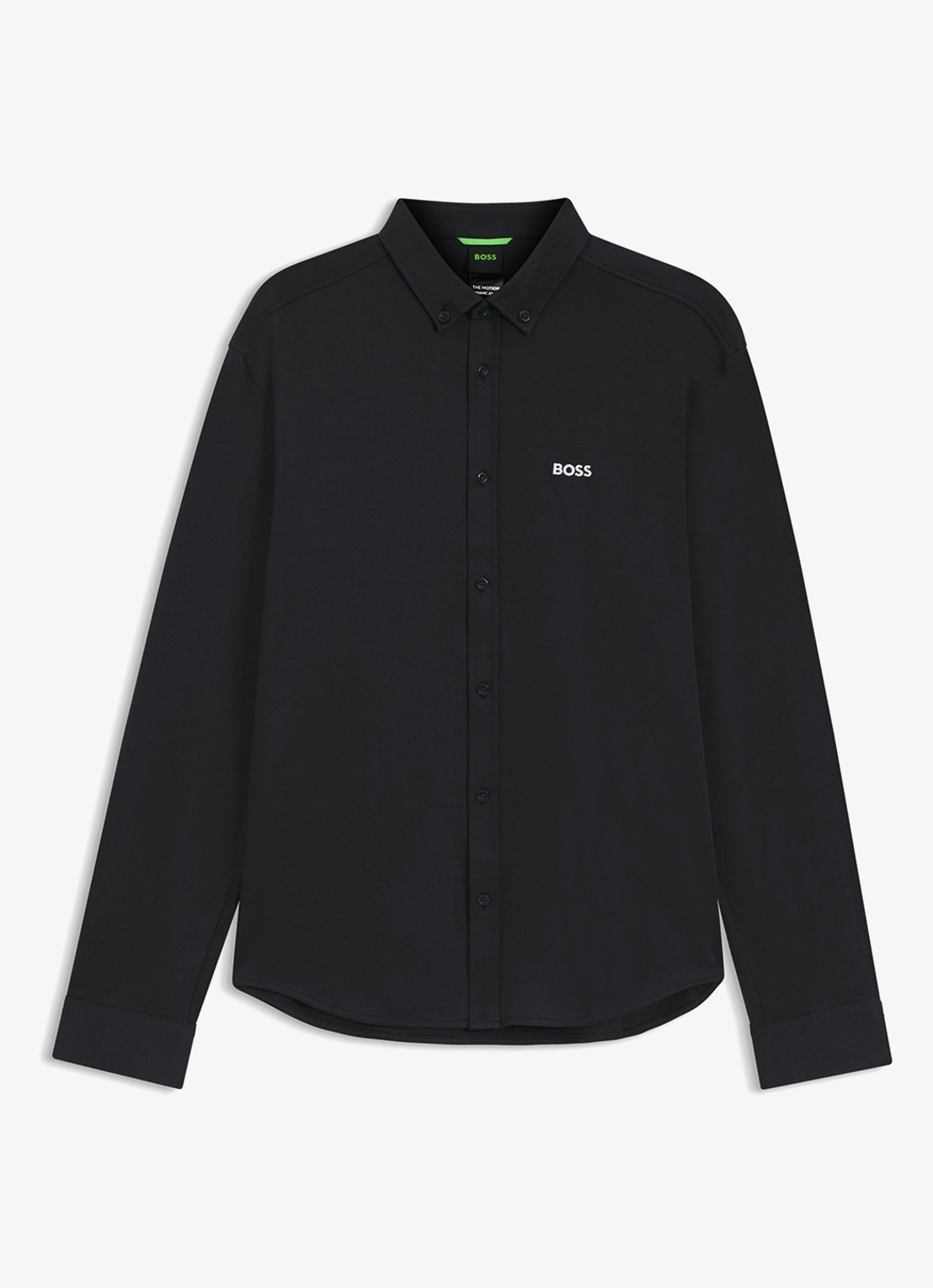 BOSS Regular fit overhemd met logo - voorkant zwart