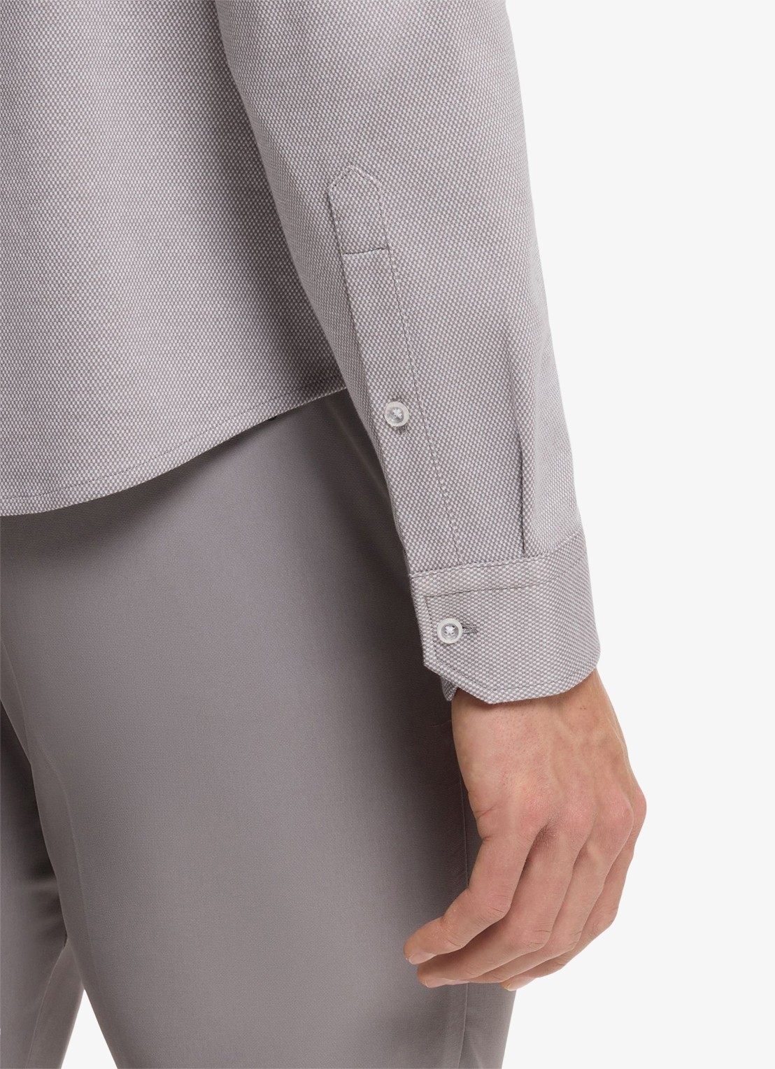 BOSS Regular fit overhemd met logo - detail 3 grijs