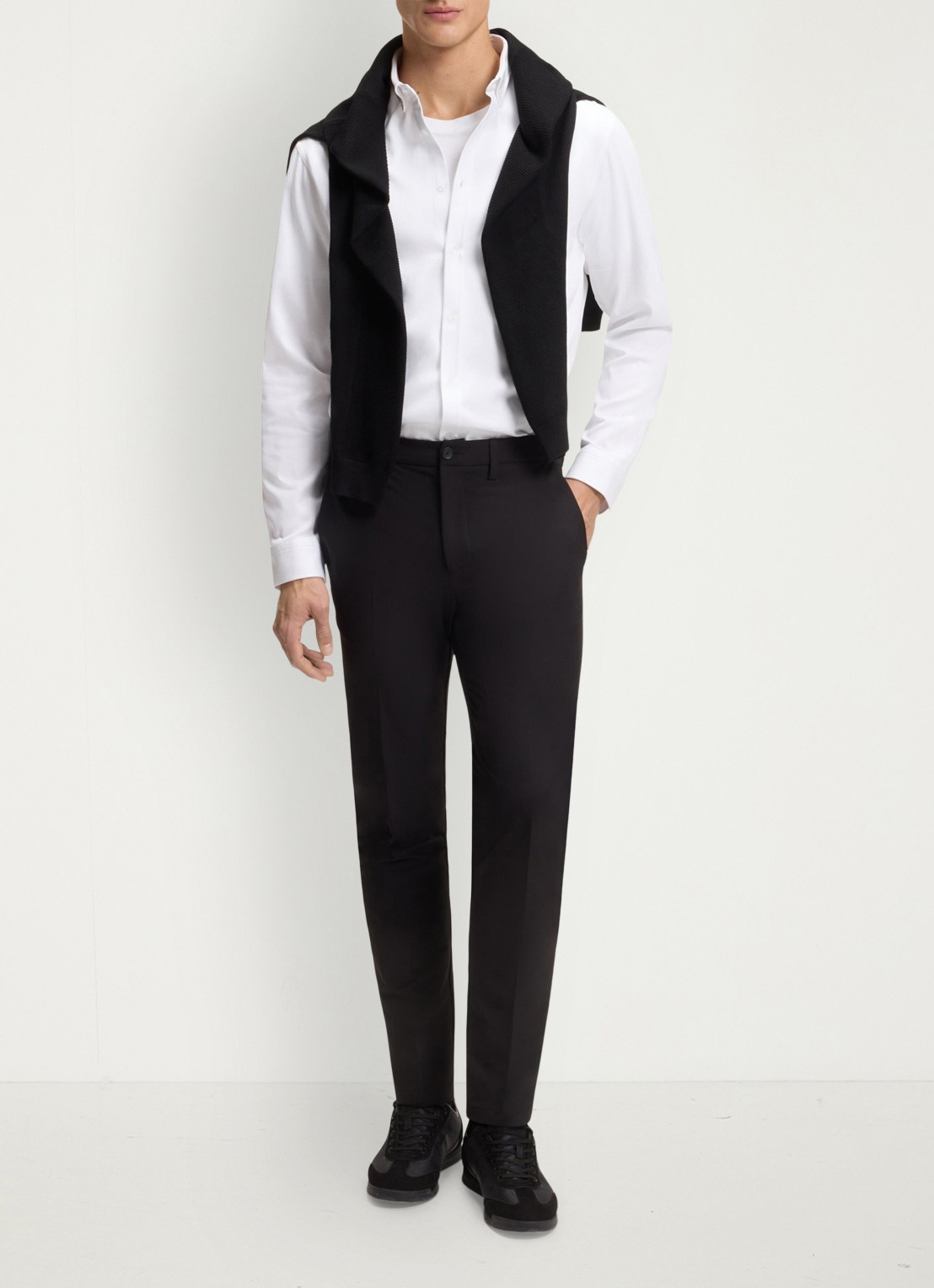 BOSS Regular fit overhemd met logo - voorkant 3 wit
