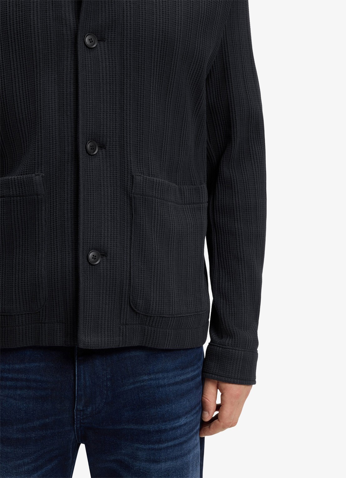 BOSS Regular fit overhemd met opgestikte zakken - detail 3 donkerblauw