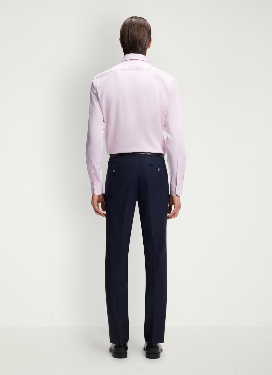 BOSS Regular-fit overhemd met stretch - achterkant 3 lichtroze