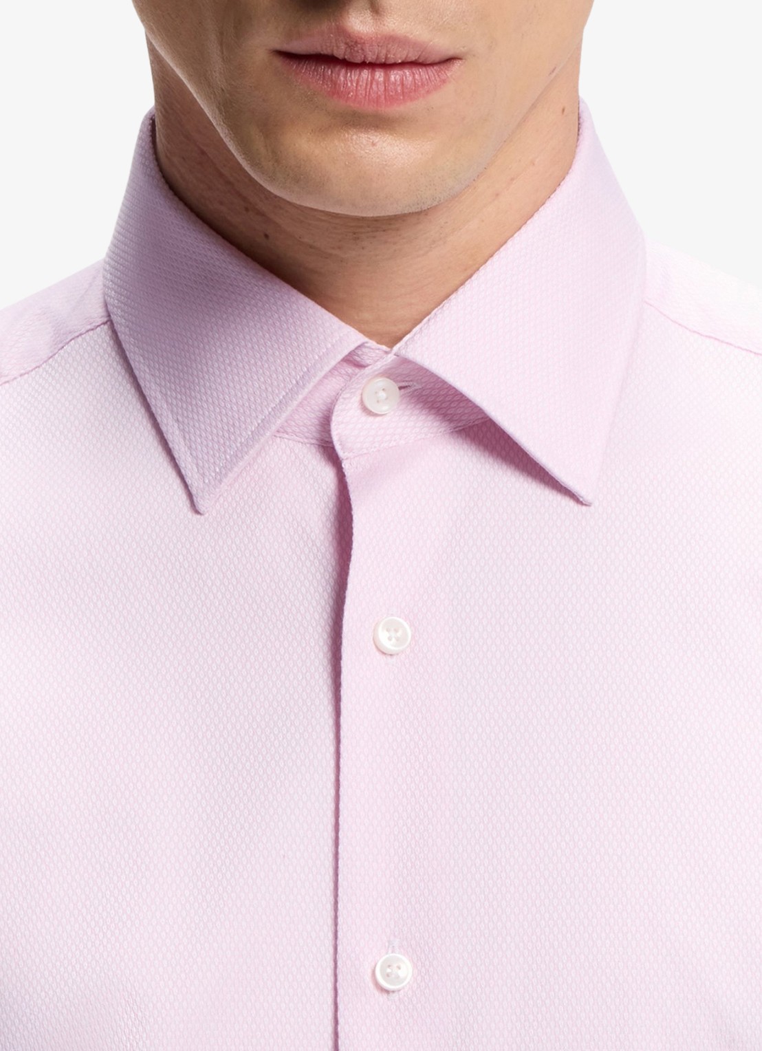 BOSS Regular-fit overhemd met stretch - detail 5 lichtroze