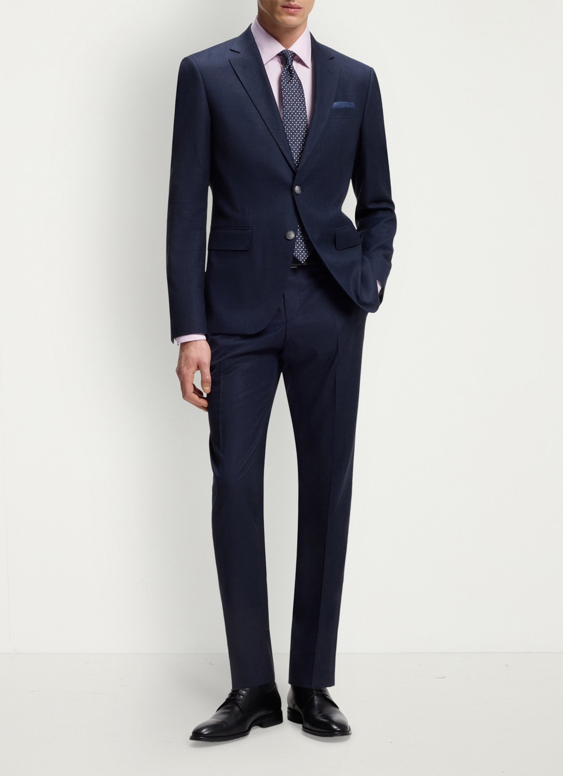 BOSS Regular-fit overhemd met stretch - voorkant 2 lichtroze
