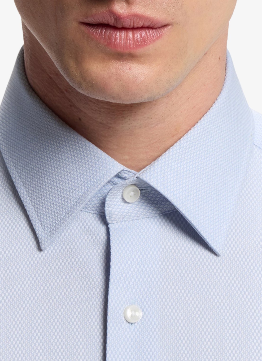 BOSS Regular-fit overhemd met stretch - detail 2 lichtblauw