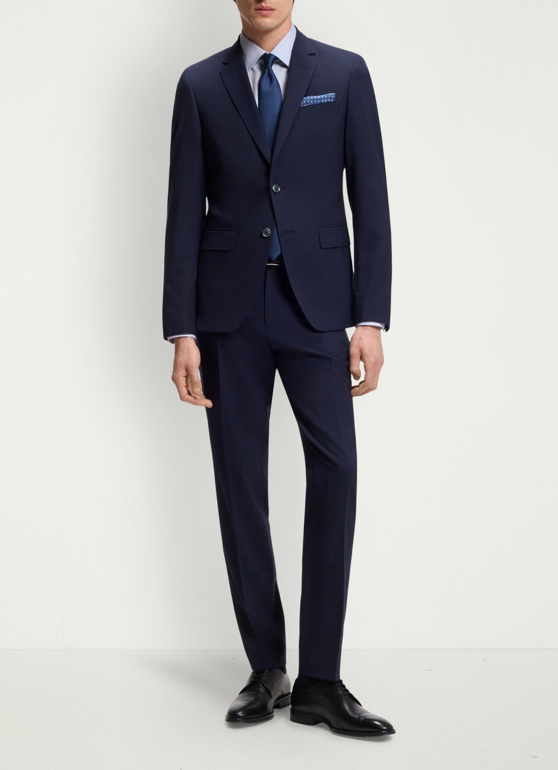 BOSS Regular-fit overhemd met stretch - voorkant 6 lichtblauw