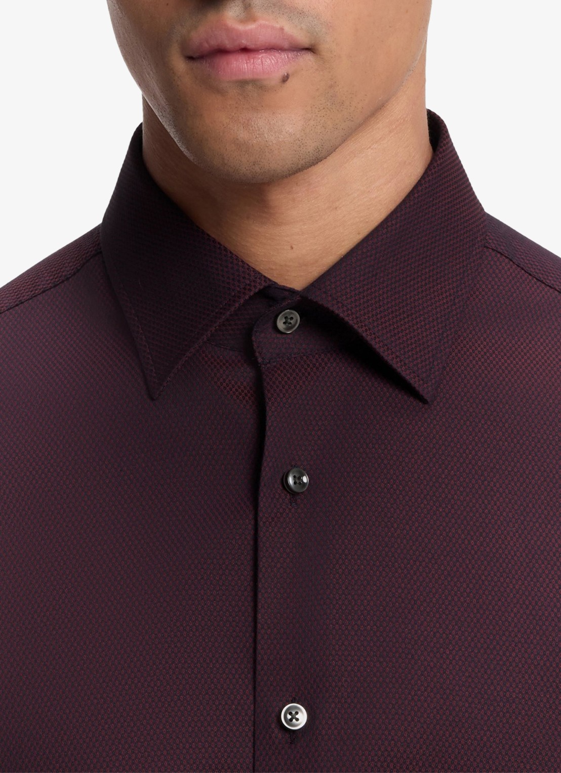 BOSS Regular-fit overhemd met stretch - detail 4 rood