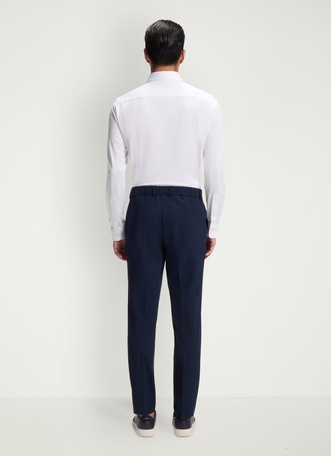 BOSS Regular fit overhemd met stretch - achterkant wit