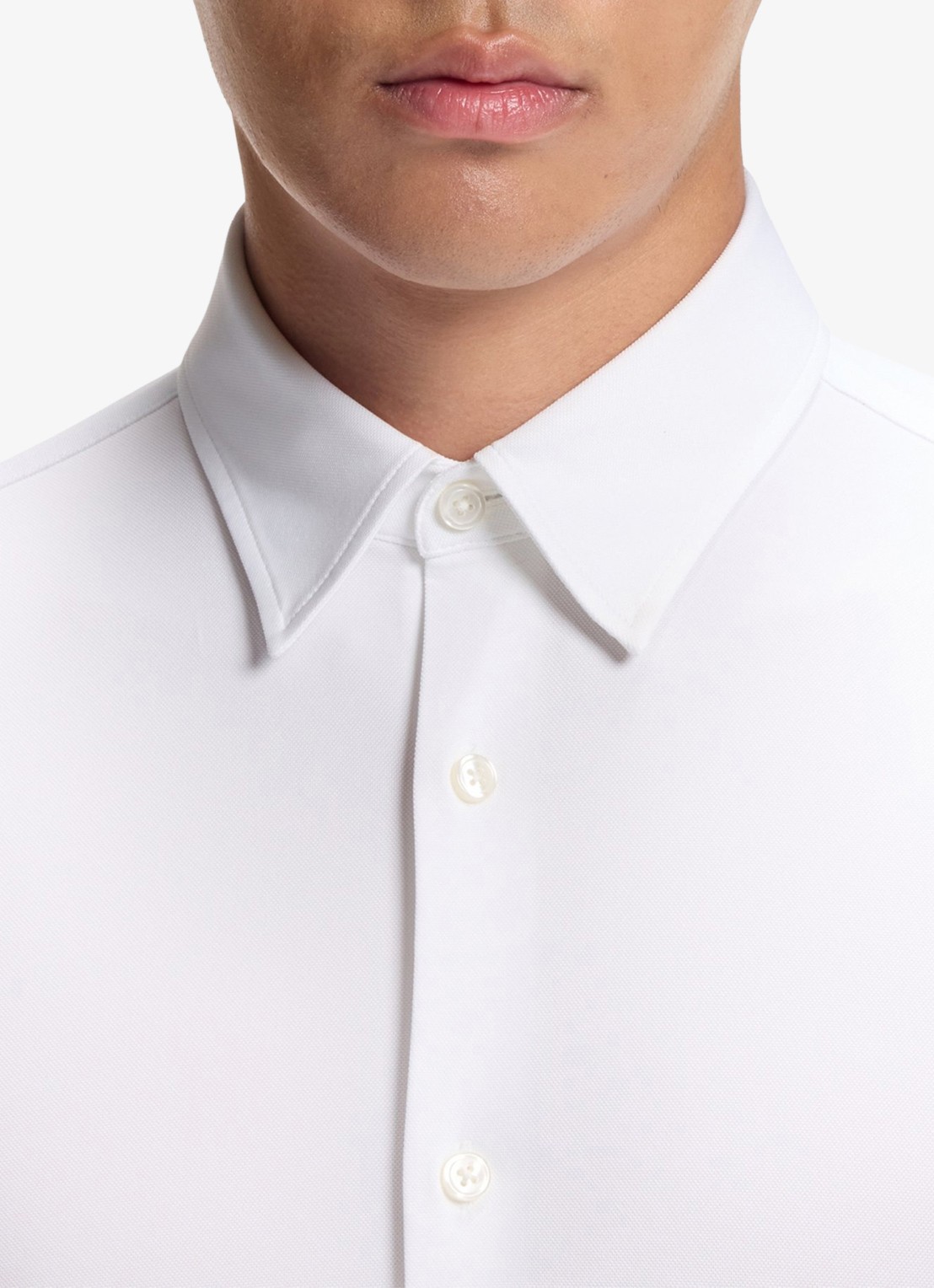 BOSS Regular fit overhemd met stretch - detail 5 wit