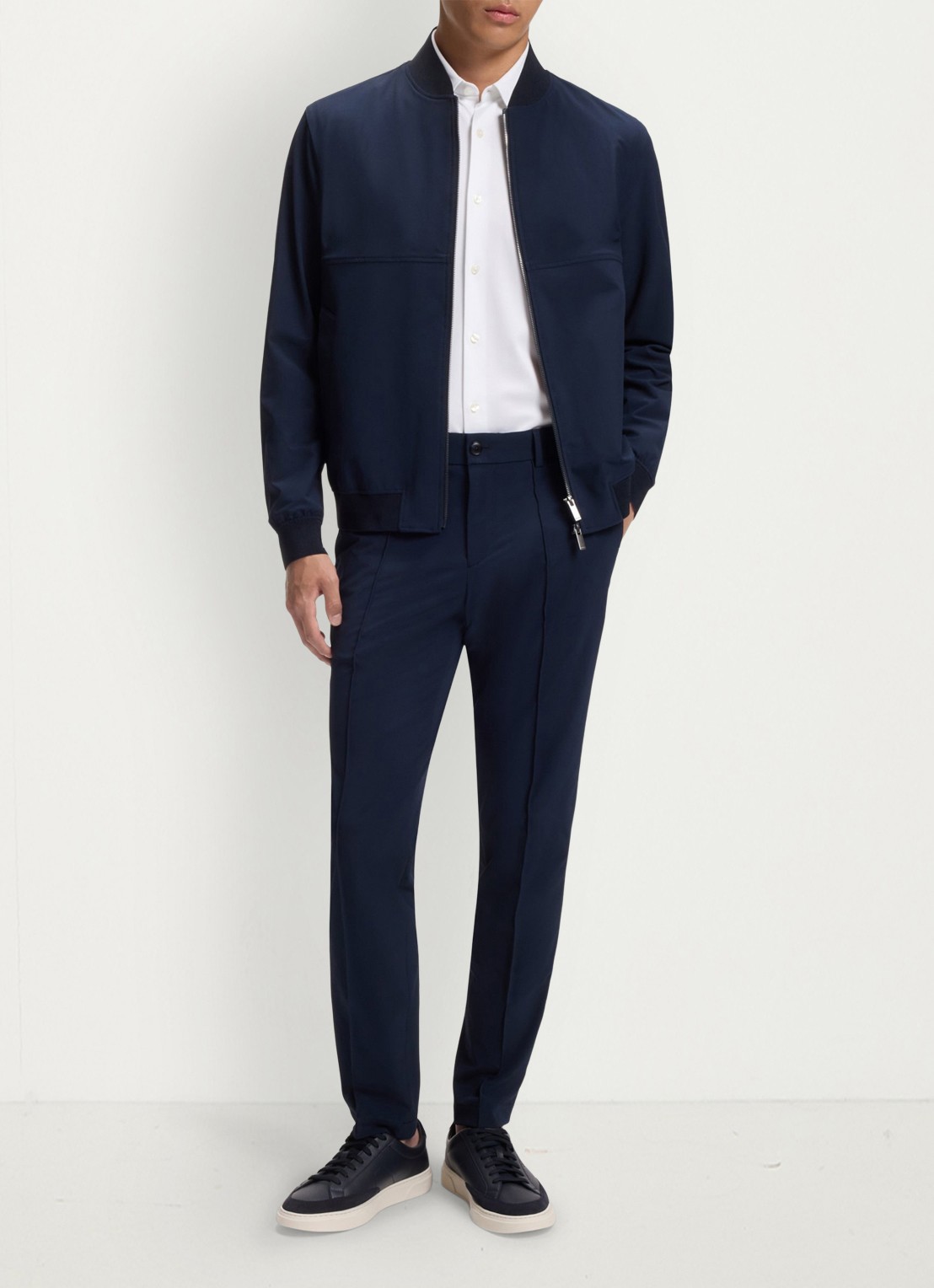 BOSS Regular fit overhemd met stretch - voorkant 3 wit