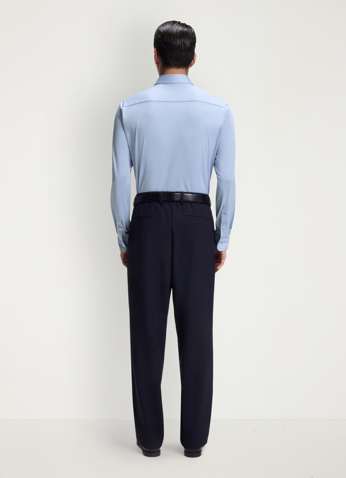 BOSS Regular fit overhemd met stretch - achterkant 3 lichtblauw