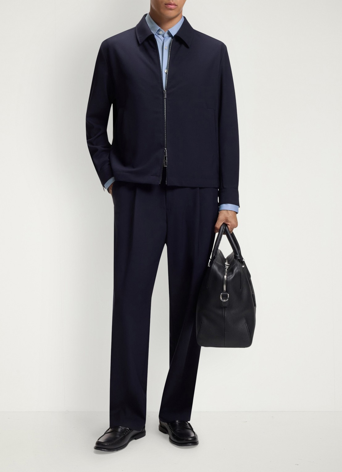 BOSS Regular fit overhemd met stretch - voorkant 5 lichtblauw