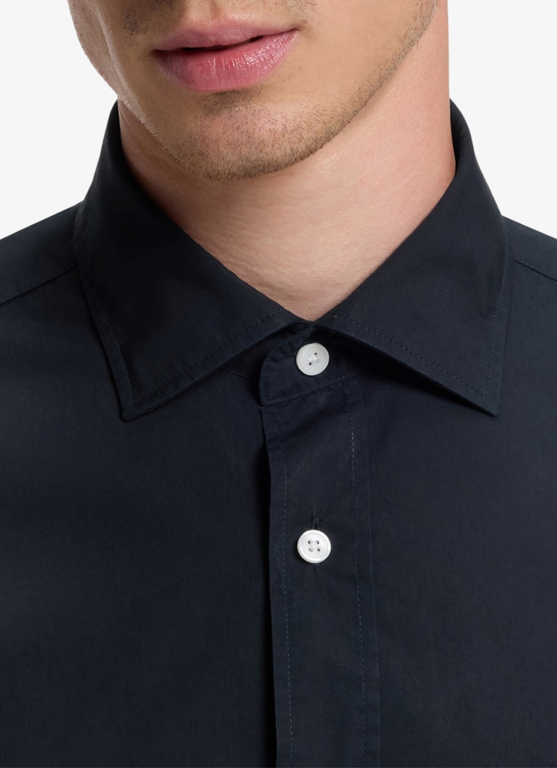 BOSS Regular fit overhemd van katoen - detail 2 donkerblauw