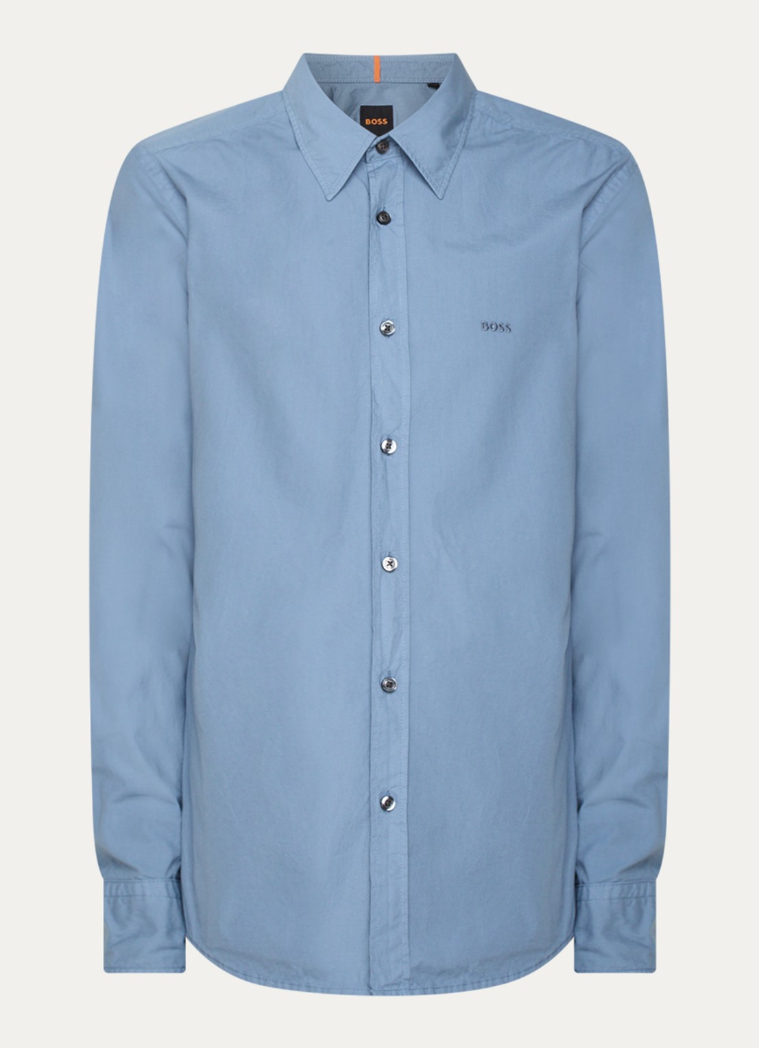 BOSS Regular-fit overhemd van katoenen popeline - voorkant light/pastel blue-459 / blauw