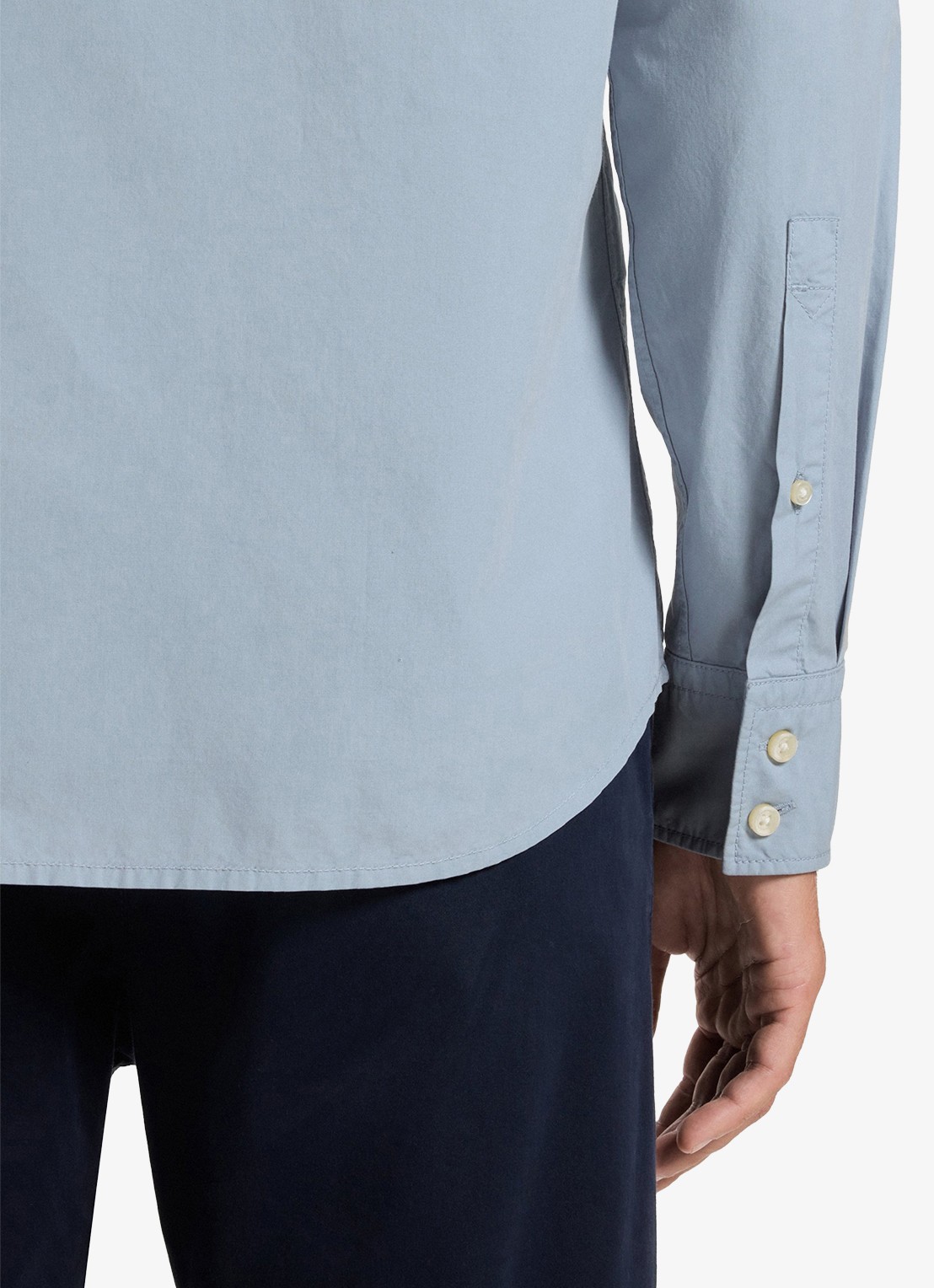BOSS Regular-fit overhemd van katoenen popeline - detail 6 light/pastel blue-451 / lichtblauw