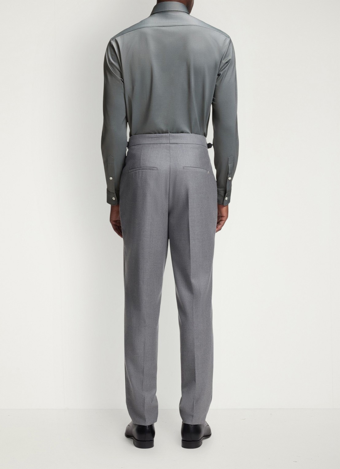 BOSS Regular fit overhemd - achterkant grijs
