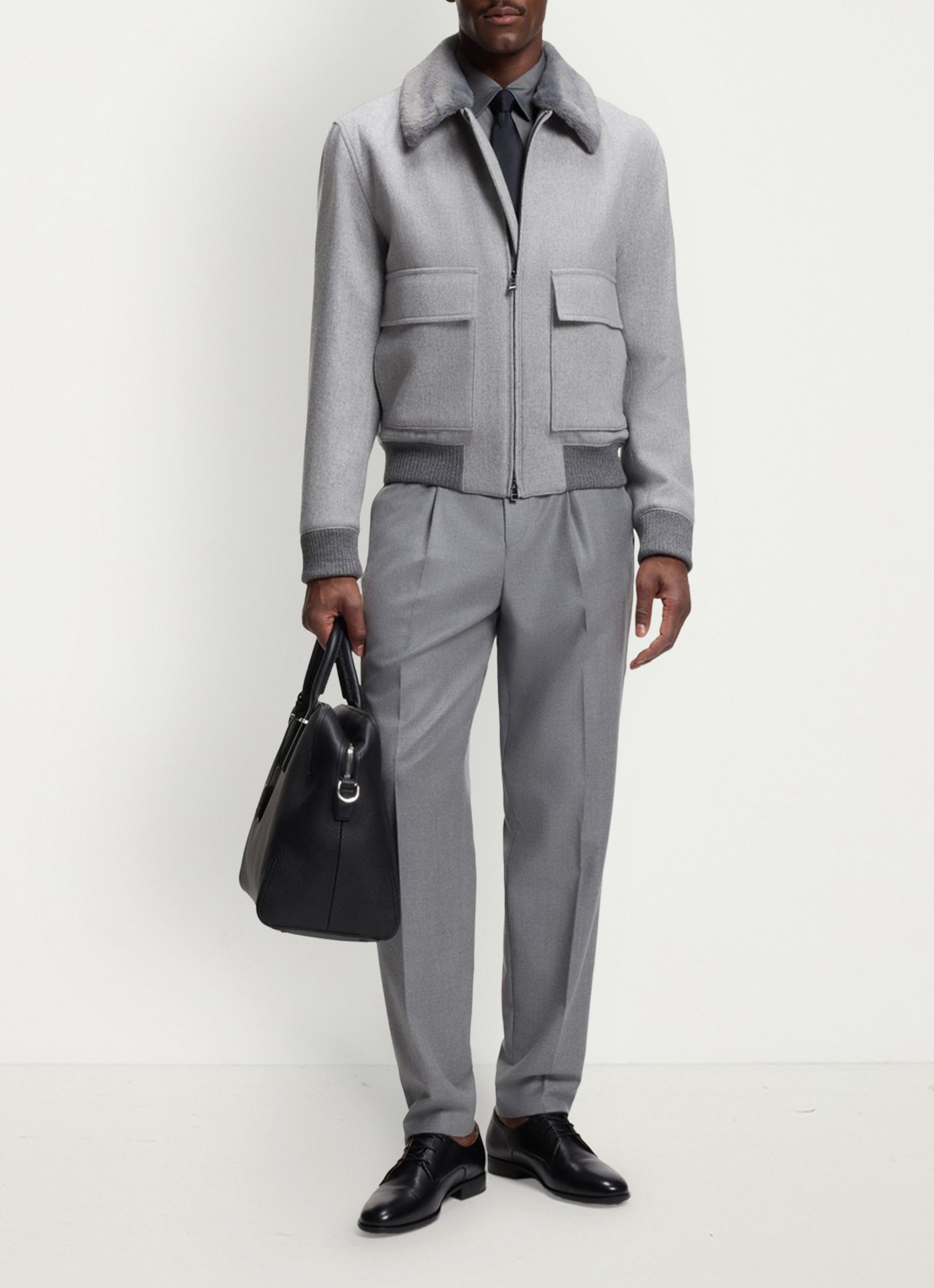 BOSS Regular fit overhemd - voorkant 3 grijs