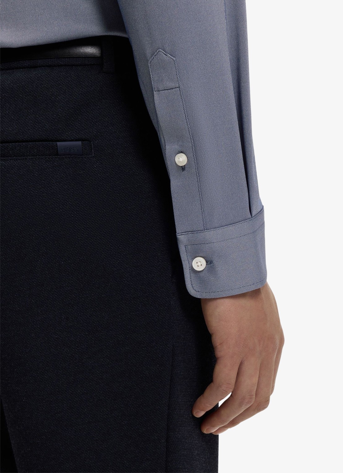 BOSS Regular fit overhemd - detail 6 blauwgrijs