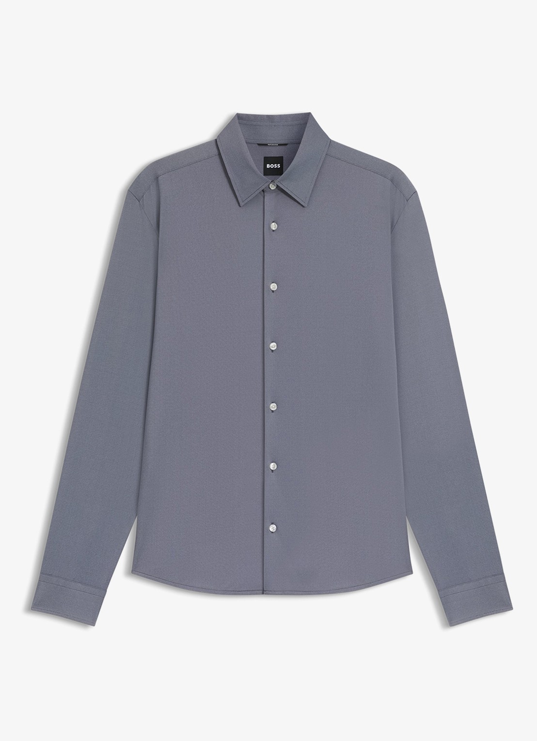 BOSS Regular fit overhemd - voorkant 2 blauwgrijs