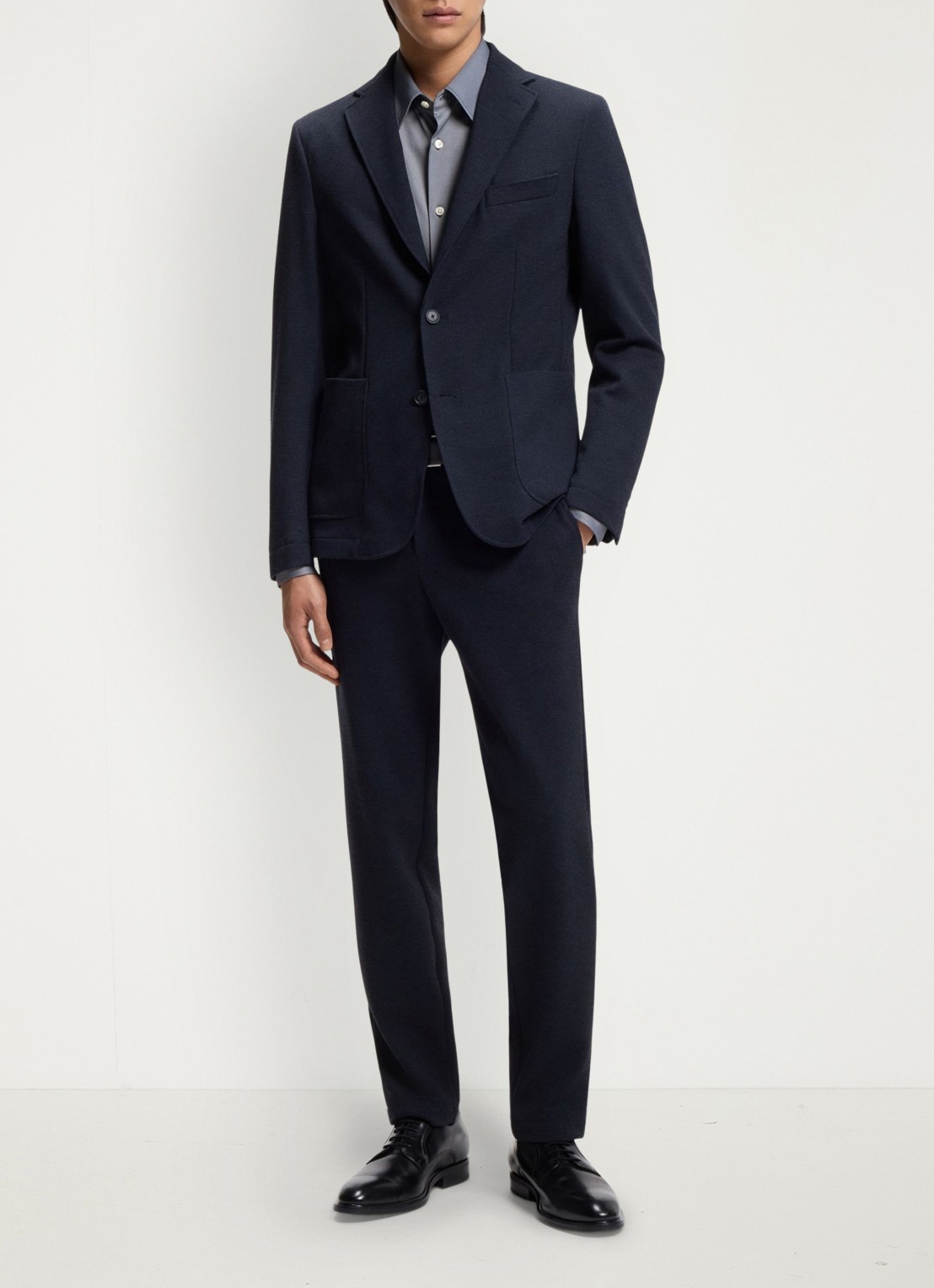 BOSS Regular fit overhemd - voorkant 3 blauwgrijs