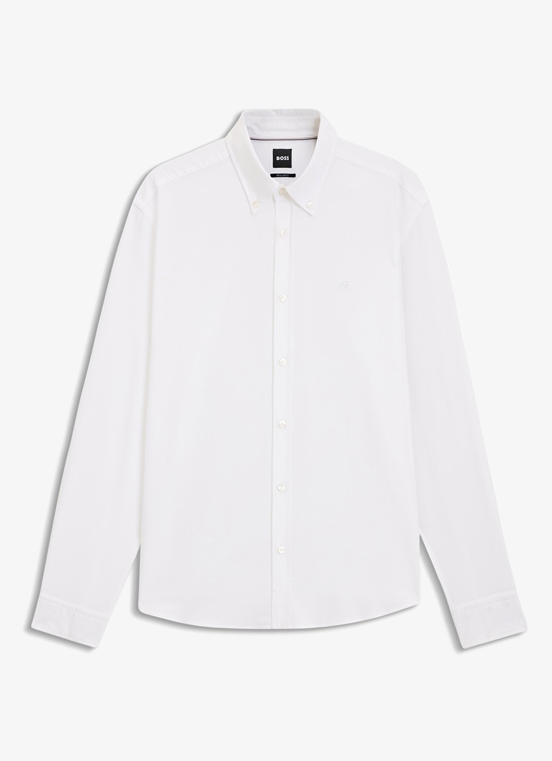 BOSS Regular fit overhemd - voorkant wit