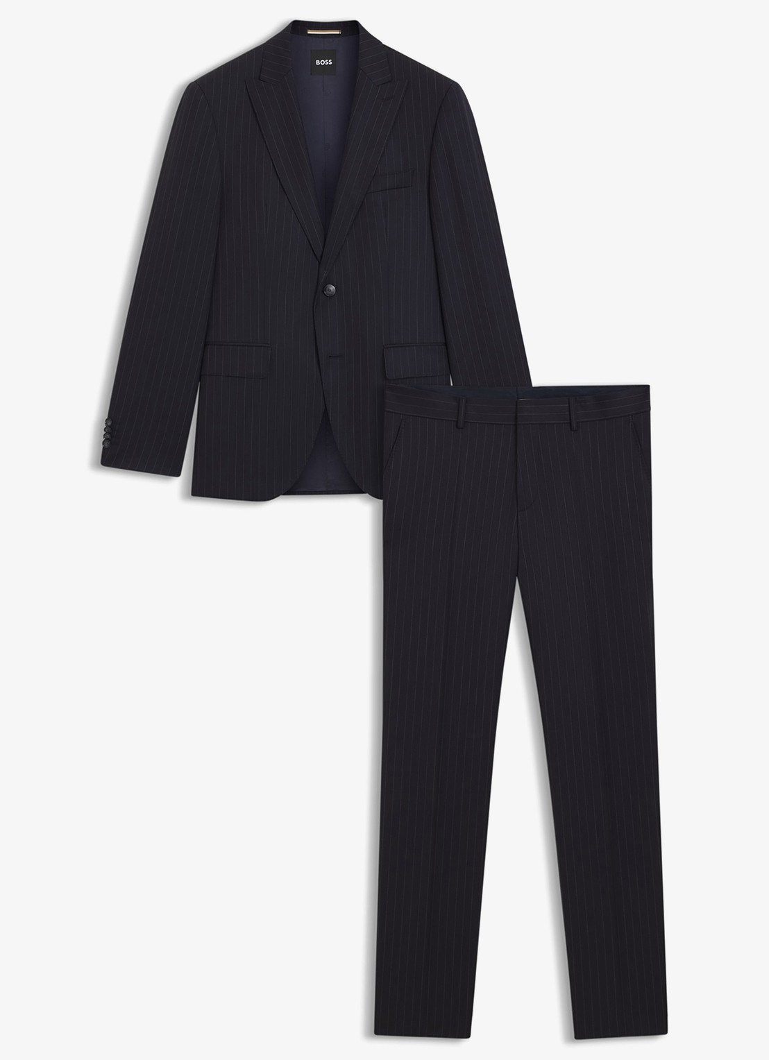 BOSS Regular fit pak van scheerwol - voorkant 2 donkerblauw