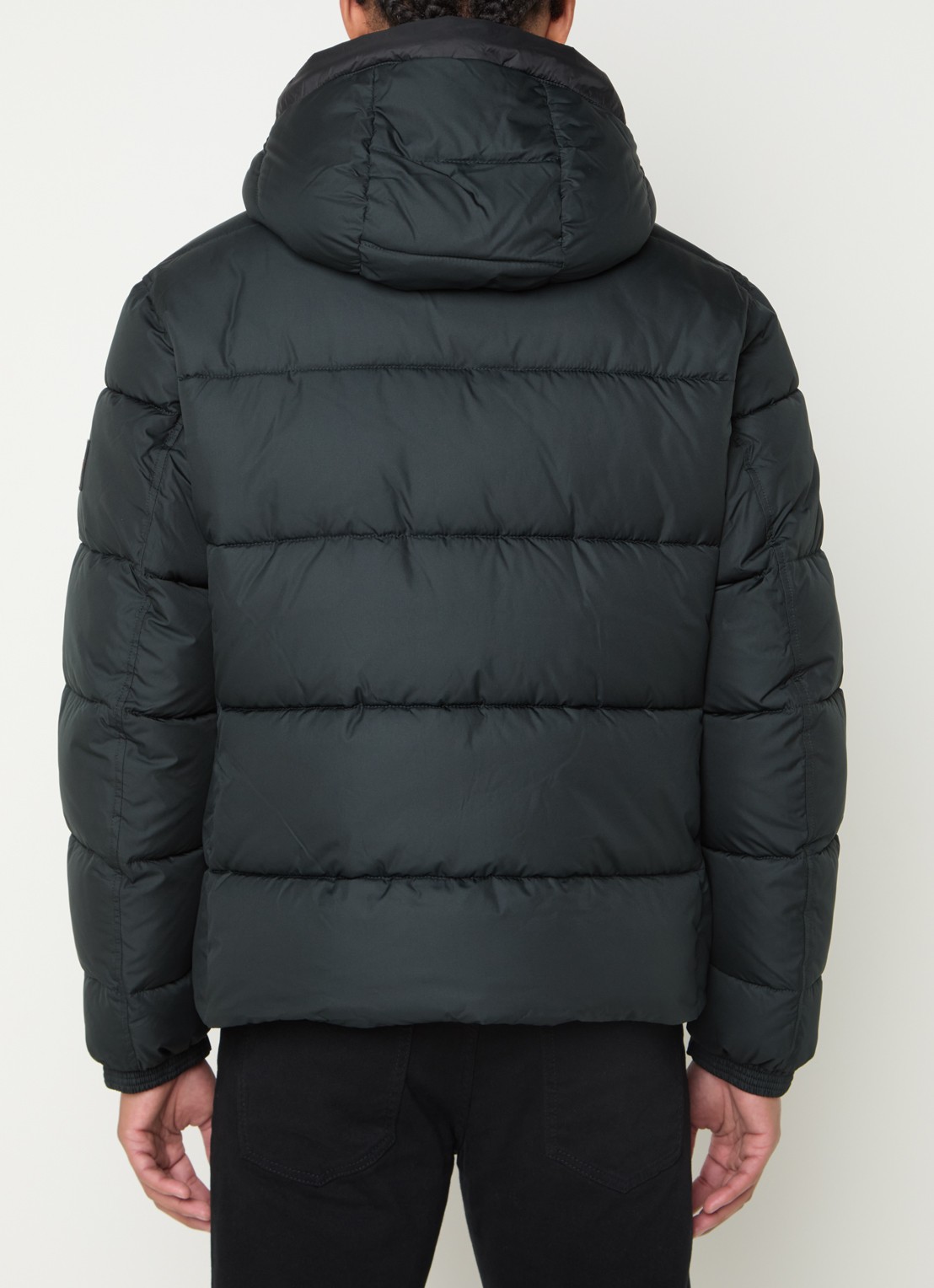 BOSS Regular-fit puffer jack van waterafstotend materiaal - achterkant 3 antraciet