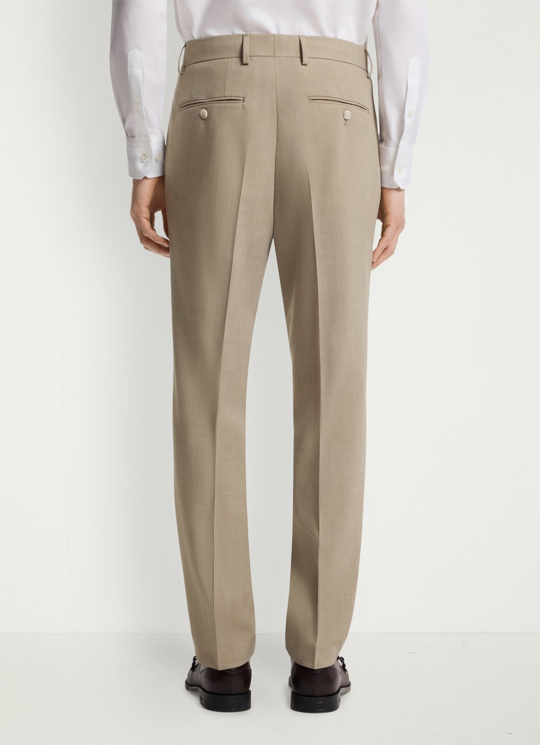 BOSS Regular-fit tweedelig pak van onderhoudsvriendelijk materiaal - detail 5 beige/khaki-250