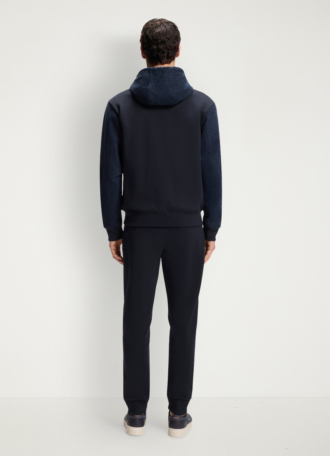 BOSS Relaxed fit trainingspak met logo - achterkant 5 donkerblauw