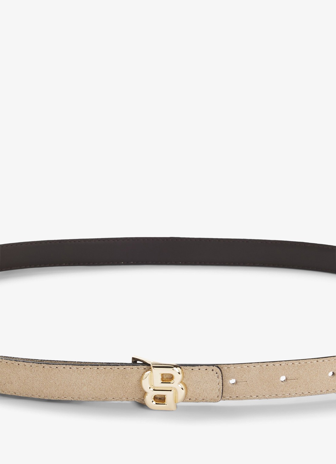 BOSS Riem van leer - detail 2 light beige-271 / beige