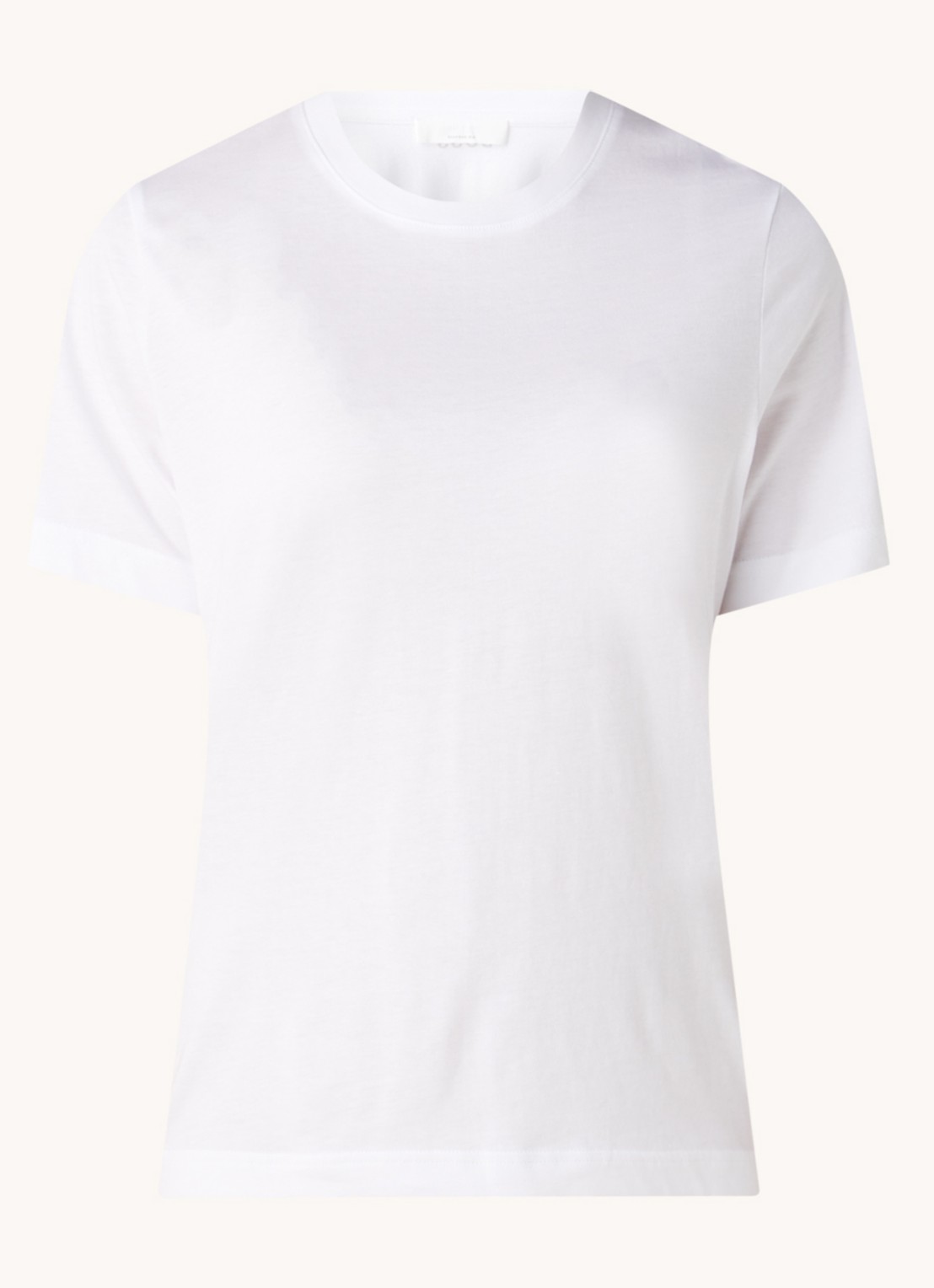 BOSS sa T-shirt met ronde hals - voorkant wit